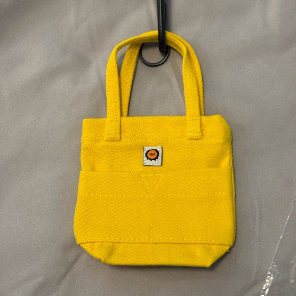 Big bud press mini keychain tote Yellow Bag charm